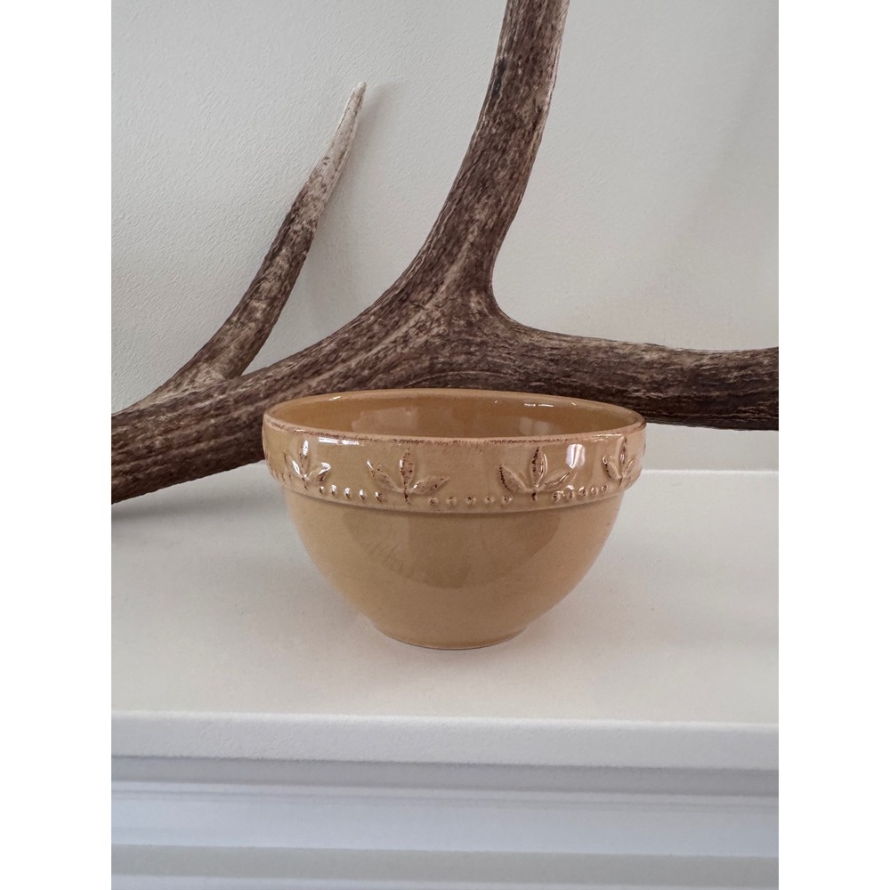 Vintage Signature Sorrento Wheat Gold Cereal Bowl 2001 Debby Segura Stoneware